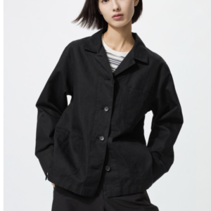 女裝 / 男女通用 麻質混紡外套